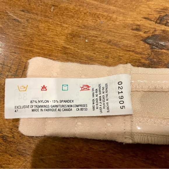 Vintage 34B beige strapless Wonderbra bra - Picture 7 of 9